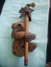 Boyd Bears On Wood Antique Sewing Thread Spindle Great Home Decor 