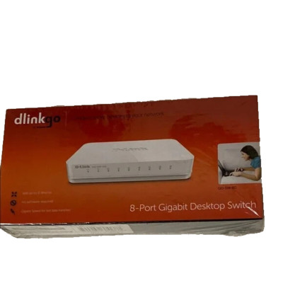 New D-Link 8 Port Gigabit Desktop Switch Dlinkgo GO-SW-8G SEALED