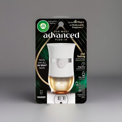  3 Pack Air Wick Advanced Plug-Ins Scented Oil Warmer Plug In Air Freshener 