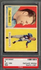 1957 Topps Football #88 Frank Gifford PSA 8