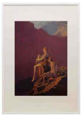 Parrish Maxfield Contentment 1927 A3 A4 gerahmter Druck Bild