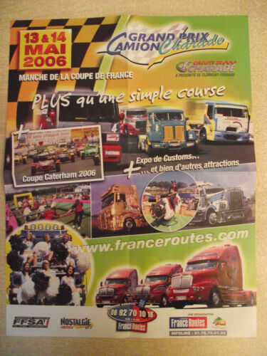 FRANCE ROUTES Poster CAMION : G.P. CHARADE 2006 Graphite Garage : GMC 7000  - Photo 1/2