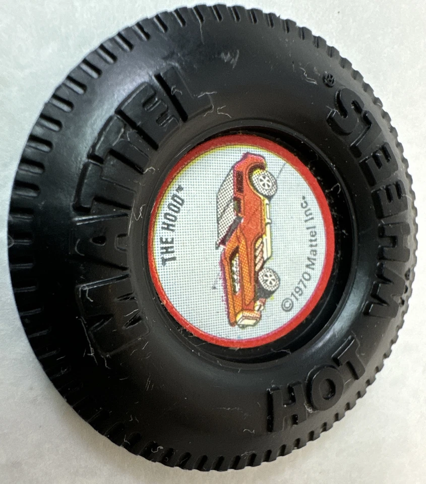 Botón "The Hood" de plástico Redline original vintage Mattel Hot Wheels, años 70 Foto 3 de 4