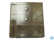 IDESIGN MAKEUP ORGANISER WITH THREE DRAWERS PLASTIC STORAGE BOX