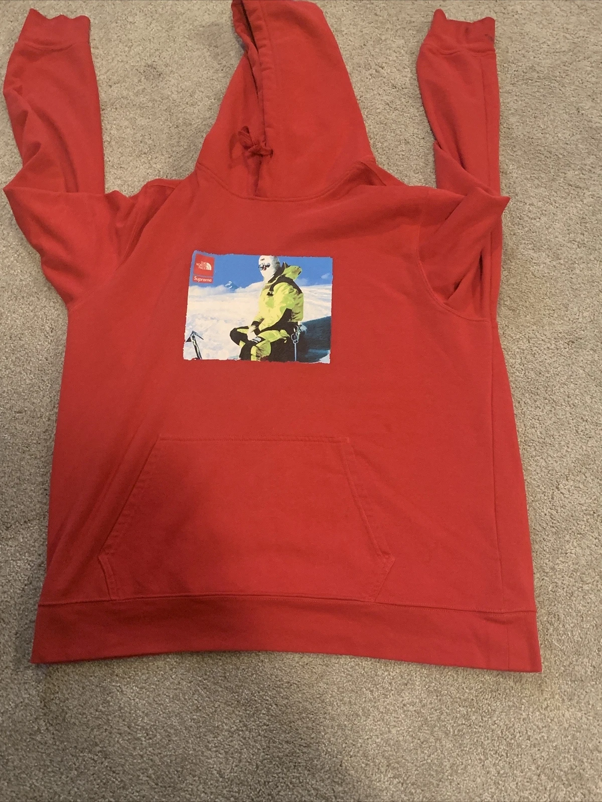 supreme The Northface photo sweat à capuche rouge