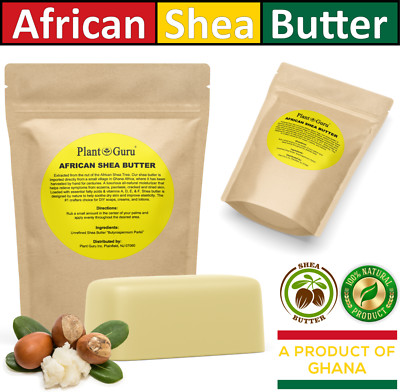 Raw African Shea Butter 1 lb. IVORY 100% Pure Natural Unrefined Organic Bulk Bar