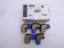 Parker 8-8 SE-B Brass Pipe Fitting Elbows 1/2" MNPT x 1/2" FNPT 90° 51259 5 Pack