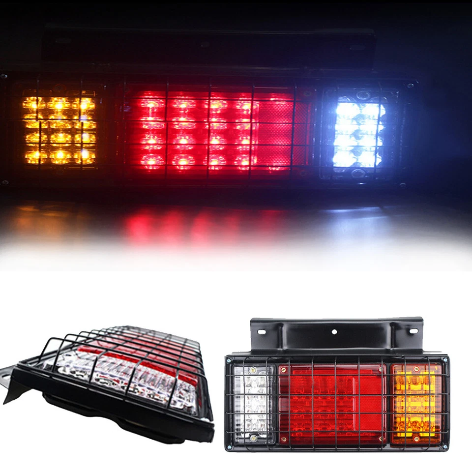 2pcs 12V 40 LED Rear Tail Light For GMC Isuzu Elf Truck NPR NQR NRR NKR NHR L+R - Image 3 of 4