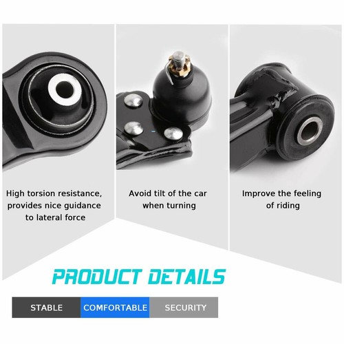 1 Front Left Lower Control Arm w/Ball Joint + Bushing K80539 MS20239 MS20331 - Picture 2 of 10