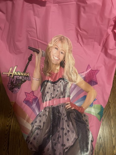 Rare Hannah Montana Pink Disney Channel Rain Coat YOUTH (Size L 10-11) - Picture 5 of 6