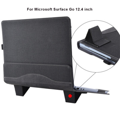 Laptop Cover Case for Microsoft Surface Laptop go 12.4-inch PU Leather Stand Bag