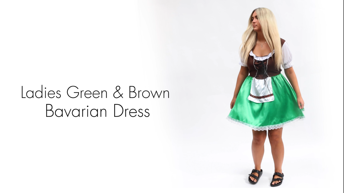 LADIES OKTOBERFEST COSTUME GERMAN BEER MAID BAVARIAN FANCY DRESS CHOOSE  COLOUR | eBay