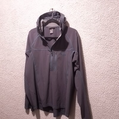 Rab Pullover Mens Sz M Boreas Pull Over Hoodie Stretch Lightweight Hooded Jacket
