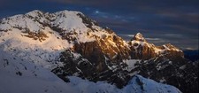 Landscape mountains winter alps slovenia nature mountain Custom Gaming Mat Desk