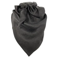 Yellowstone Bandana 100% Silk Wild Rag Jacquard Black 35"X35"