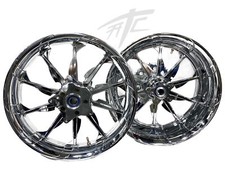 HAYABUSA 360 FAT TIRE CHROME TORNADO WHEELS 1999-2007 SUZUKI HAYABUSA