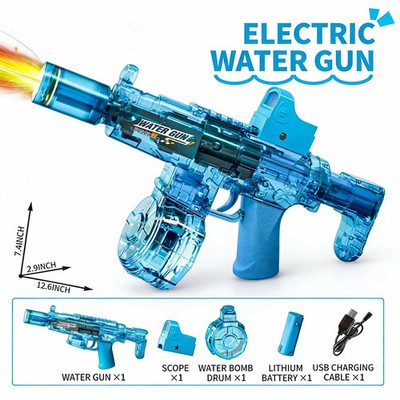 Simulierte Schuss und Rückstoßfunktion Elektrische Wasserpistole Spielzeug für K