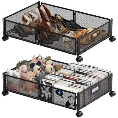 Under Bed Storage Containers,2 Pack Foldable Underbed Storage Containers with...
