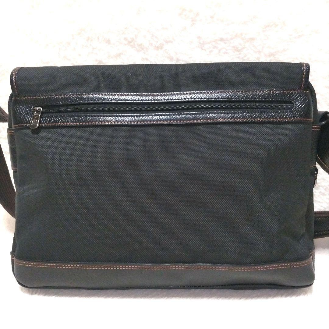 Longchamp Boxford L Messenger Bag Canvas Cowhide Leather Black | eBay