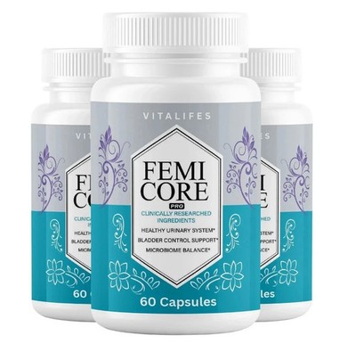 (3 Pack) Femicore for Women Advanced Wellness Max Support Femi Core 60 Capsules