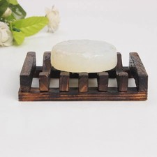 Natural Wooden Bamboo Soap Dish Wood Soap Storage Soap Rack Plate Box Container