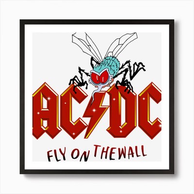 AC DC - Highway to Hell Kunstdruck gerahmt Wandbild Poster Leinwanddruck Bild
