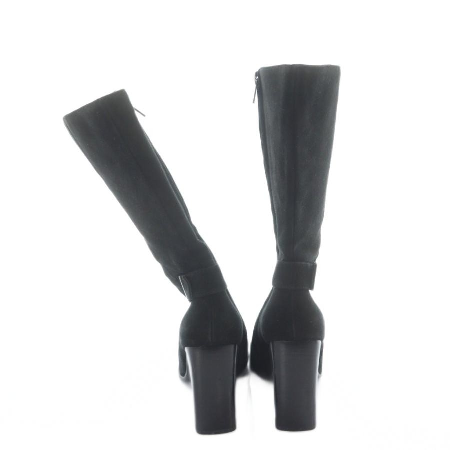 GUCCI Short Square Toe Chunky Heel Suede Boots Size:34.5/JP:21.5 141187K Authen thumbnail 3