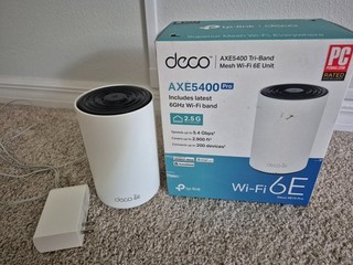 TP Link Deco AXE5400 Tri Band WiFi 6E Mesh System (Deco XE75 Pro) 2.5G WAN/LAN