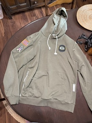 Nike Green Bay Packers 2025 Salute to Service Sideline Standard Issue Hoodie Med