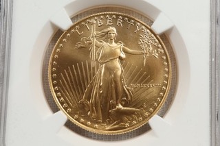 NobleSpirit GOLD 1988 Eagle $50 NGC Ms69