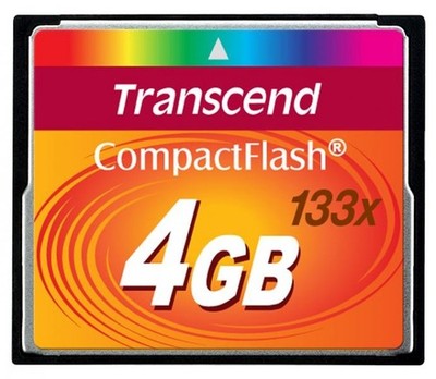 4GB Transcend CompactFlash 133 X Speed Flash Speicher Karte