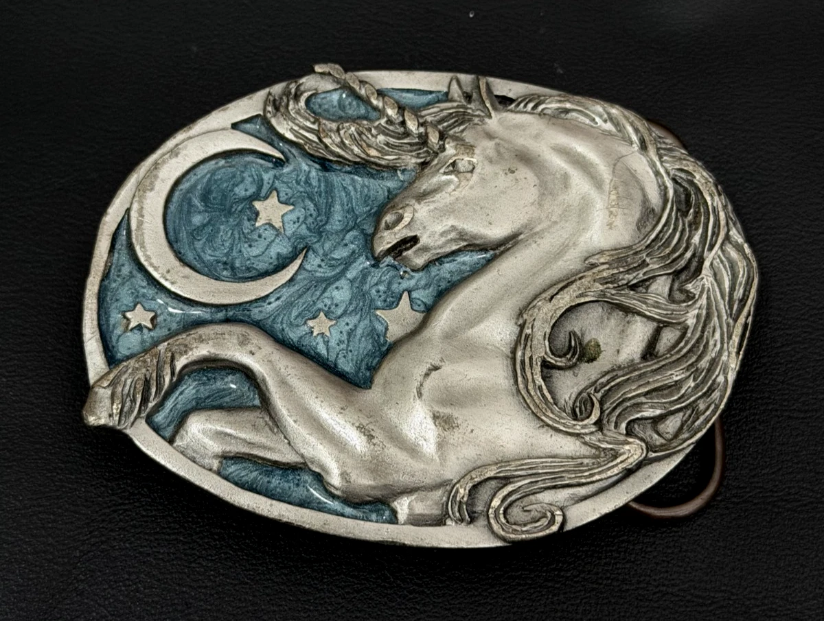 Unicorn Belt Buckle In Vintage Belt Buckles for sale | eBay
