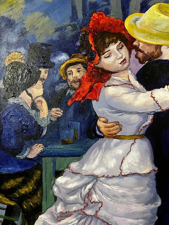 Renoir - Increíble pintura al óleo - Hecho a mano - Firmado - Estampado Foto 2 de 4