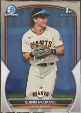 2023 Bowman Draft #BDC-136 Quinn McDaniel Chrome Baseball EX