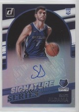 2021-22 Panini Donruss Signature Series Santi Aldama #SS-SAL Auto 1cw3