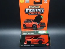 2025 MATCHBOX MOVING PARTS 2024 TOYOTA SEQUOIA TRD PRO SUV OPENING HOOD CASE H