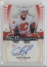 2006-07 Upper Deck Trilogy Ice Scripts Chuck Kobasew #IS-CK Auto 1pc9