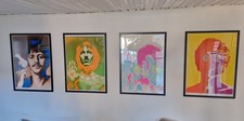 Orginal The Beatles 1967 Richard Avedon Psychedelic Poster 4 Stk 54 x 74 cm Top!