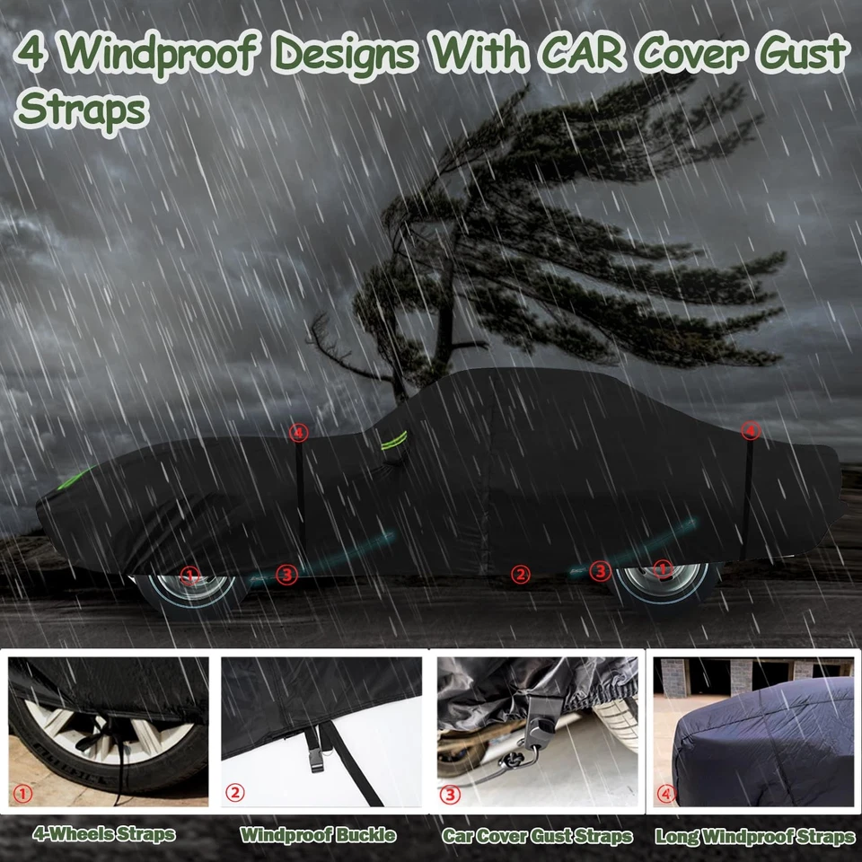 Weather 6 Layer Custom Fit Car Cover for Chevrolet Corvette C3/C4/C5/C8 NEW Foto 3 de 4