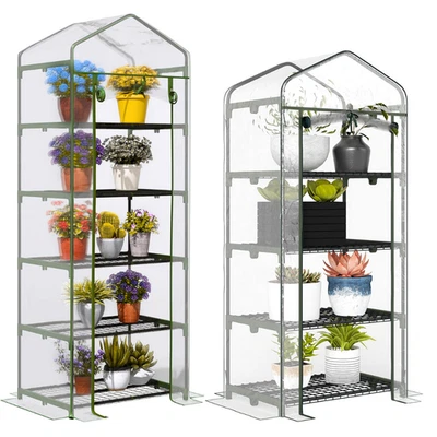 ONESAVE™ 4/5 Tier Mini Greenhouse Cover Outdoor Garden Plants Green House Grow