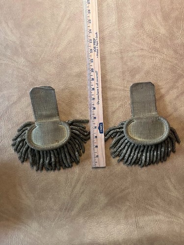 Epaulets US Army NY Buttons Likely Pre-1872 & Civil War for Major Fine Condition