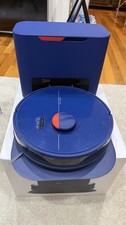 bObsweep Dustin Wi-Fi Connected Self-Emptying Robot Vacuum and Mop - Navy