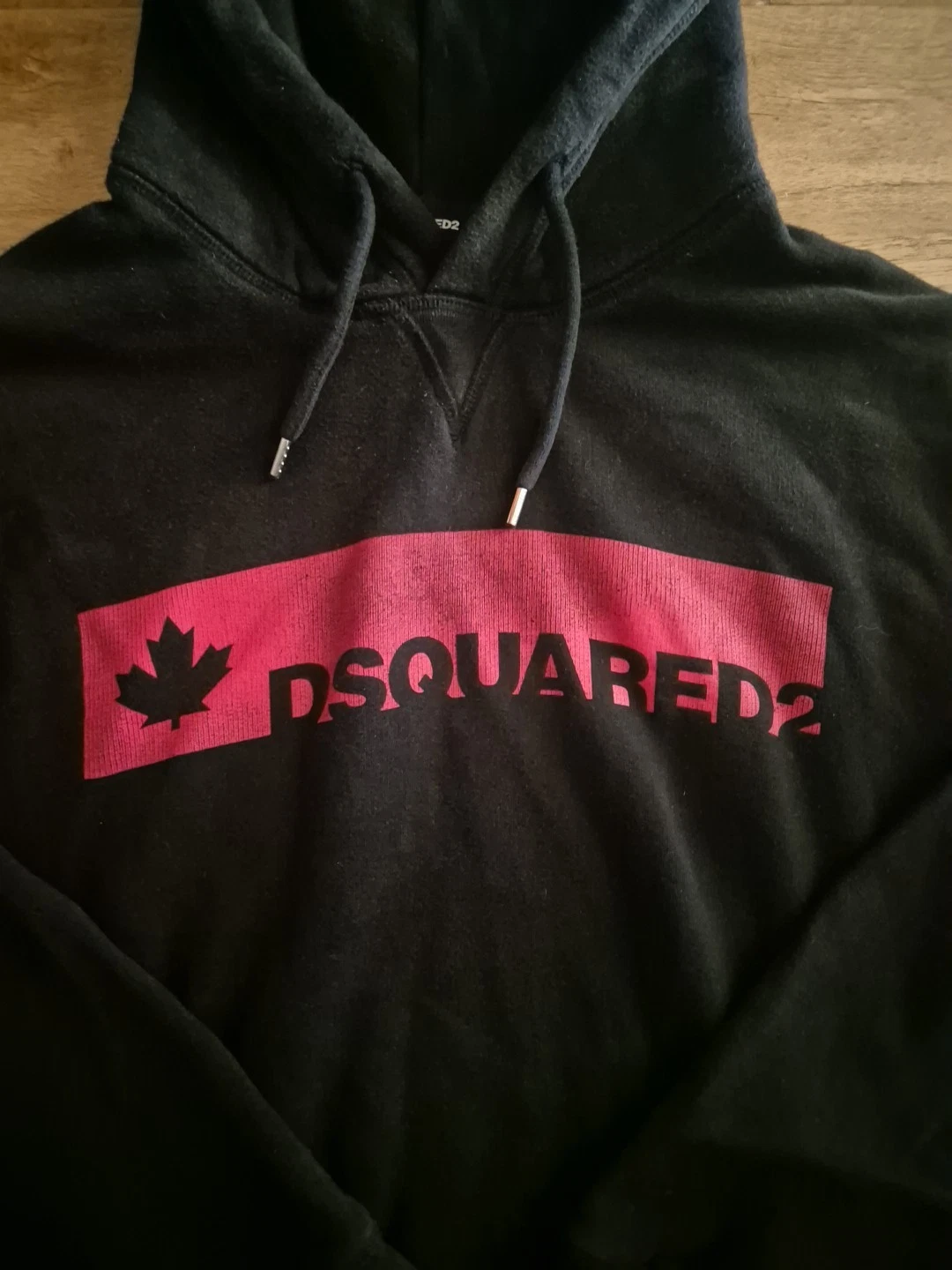 DSQUARED2 FELPA CON CAPPUCCIO MEDIA NERA