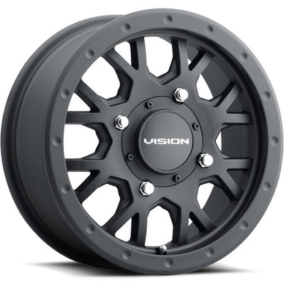 4 Wheels 15'' GV8 Invader Beadlock 15x6 4x156 Black 131.1CB (GV8BLC156156SB48NCC)