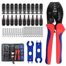 MC4 Solar Crimping Tool Kit with 10 Pair Connectors for 2.5-6mm² Solar PV Cable