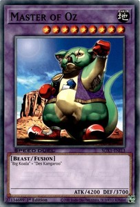 master of oz yugioh card AE and Korean Unlim Master of Oz #yugioh #pokemon #vintage #tcg #ocg Beast/Fusion Level 9 ATK/4200 DEF/9400cm Big Koala + Des Kangaroo master of oz yugioh card