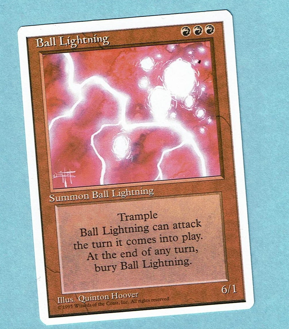 MTG (LP) BALL LIGHTNING 4th Edition Magic the Gathering 1995 VTG