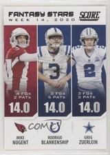 2021 Score Fantasy Stars Mike Nugent Rodrigo Blankenship Greg Zuerlein 0k1n