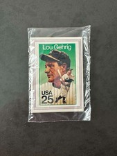 1989 USPS Stamp Art Card Sealed Set Lou Gehrig Clemente