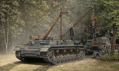 Trumpeter 00389 GERMAN BERGEPANZER IV RECOVERY VEHICLE 1:35 Modellbausatz